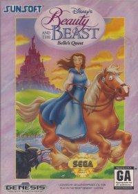 Beauty and the Beast: Belle's Quest Sega Genesis US box art